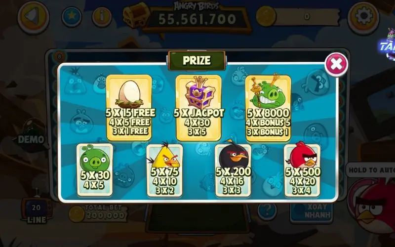 Angry Birds Slot 789Club: Game nổ hũ đầy màu sắc và dễ chơi 3 Angry Birds Slot 789Club: Game nổ hũ đầy màu sắc và dễ chơi