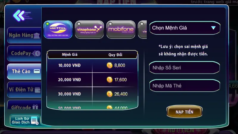 Hướng dẫn nạp tiền 789club qua 5 phương thức siêu tiện lợi 3 Hướng dẫn nạp tiền 789club qua 5 phương thức siêu tiện lợi